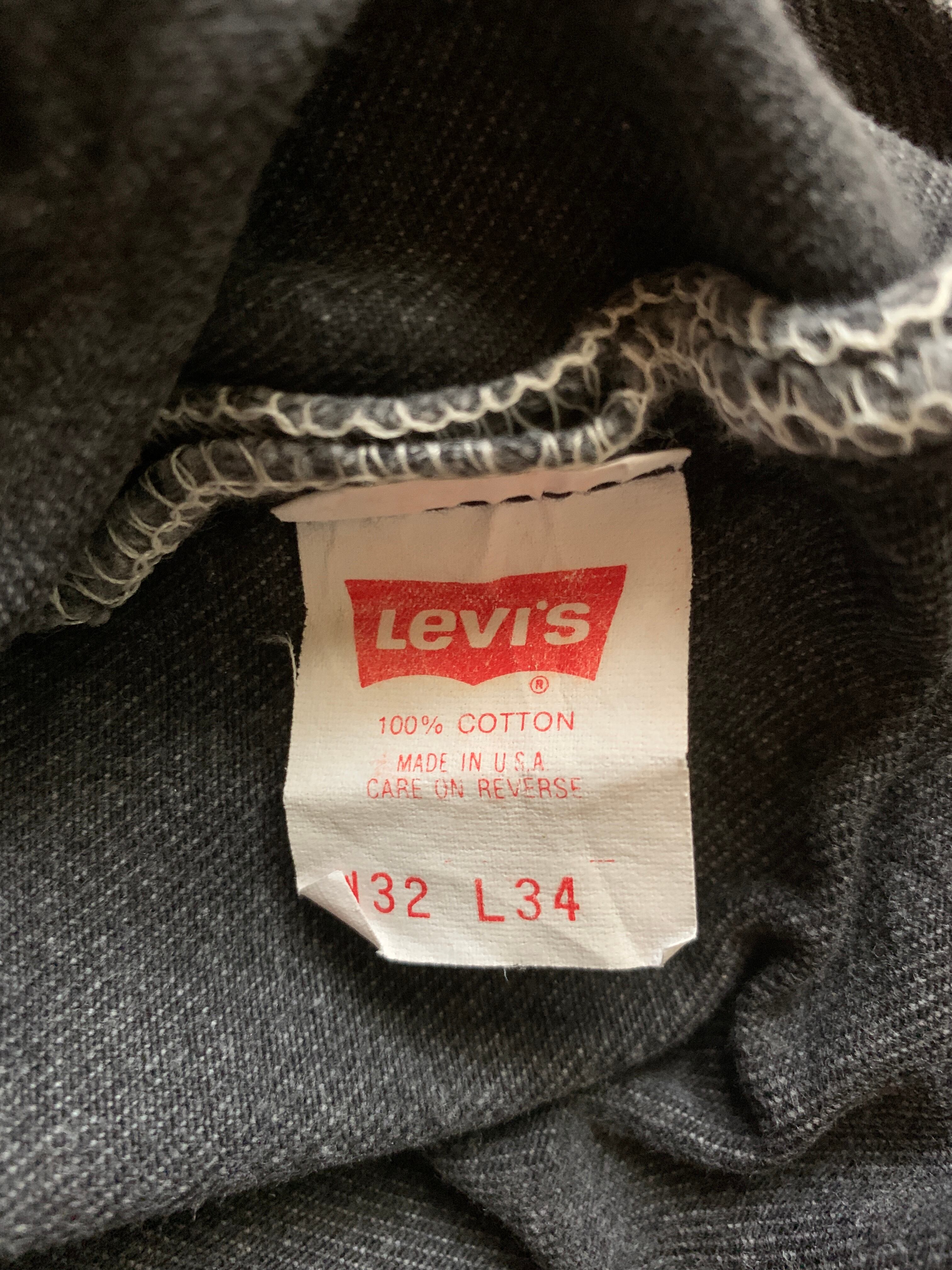 90's Levi's 501 ブラック デニムパンツ 表記（32 × 34）USA製