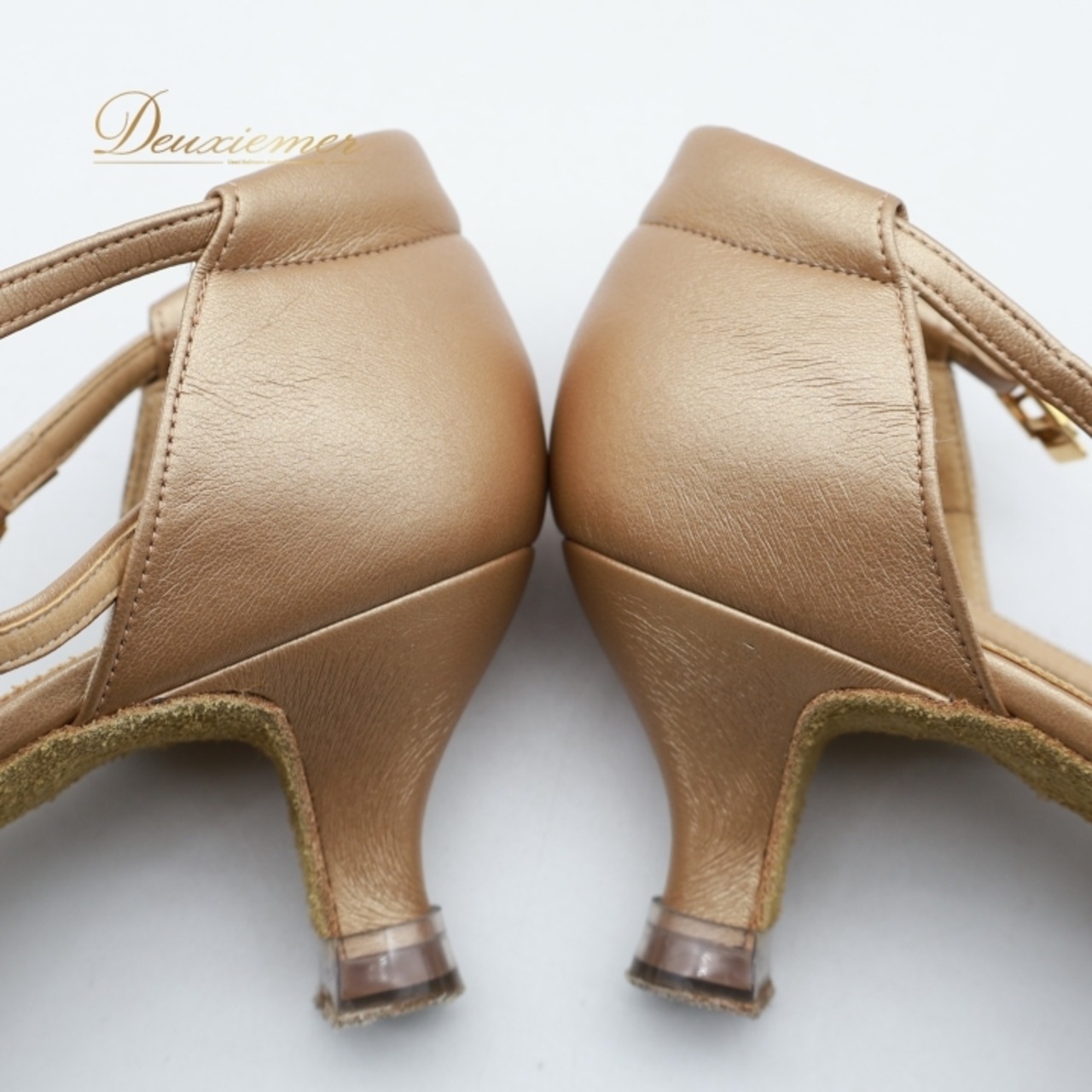 社交ダンス 衣装 スタンダード シューズ 24 1/2サイズ ブラウン系 ケントダンス Kentdance 無地 シンプル 明るい ストラップ 日本製 練習 レッスン 光沢 高級感 イベント ステージ ダンス衣装 ダンスシューズ