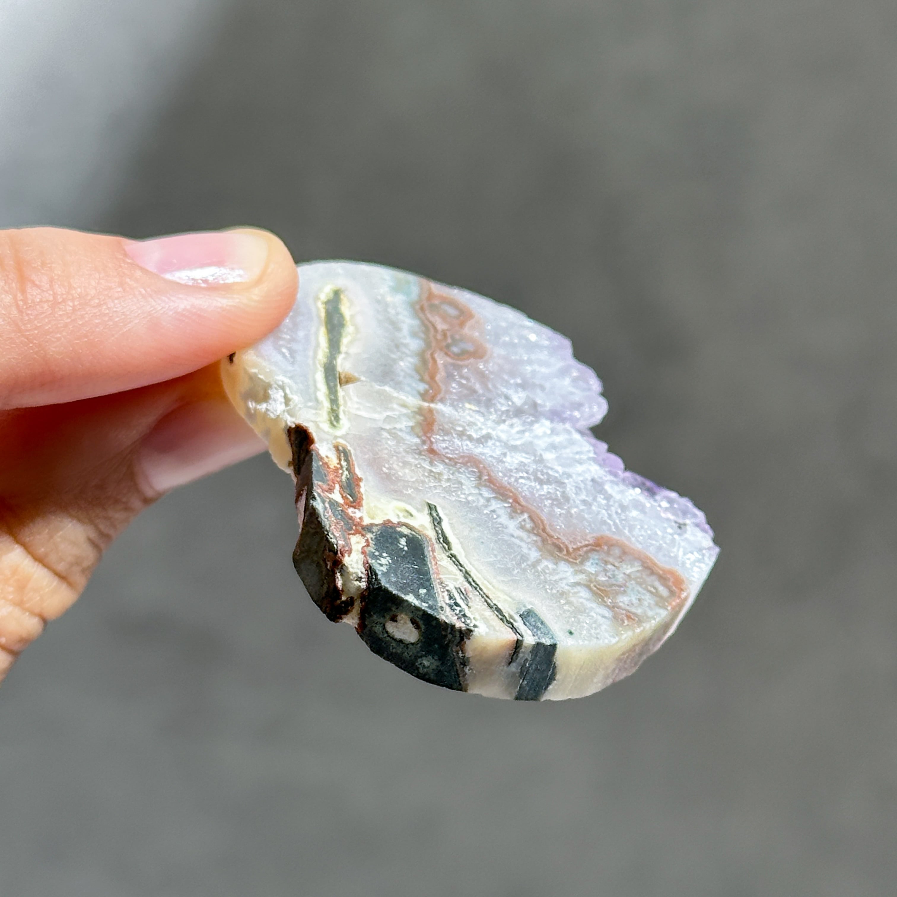 アゲート×アメジスト ハート81◇ Agate× Amethyst ◇天然石・鉱物