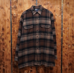 ralphlauren benford ブラウン チェック ネルシャツ ボックスシャツ L/ラルフローレン