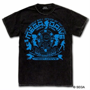 MEGA DRIVE 30th デニムスタイル Tシャツ - (インディゴブルー / ウォッシュブラックデニム)