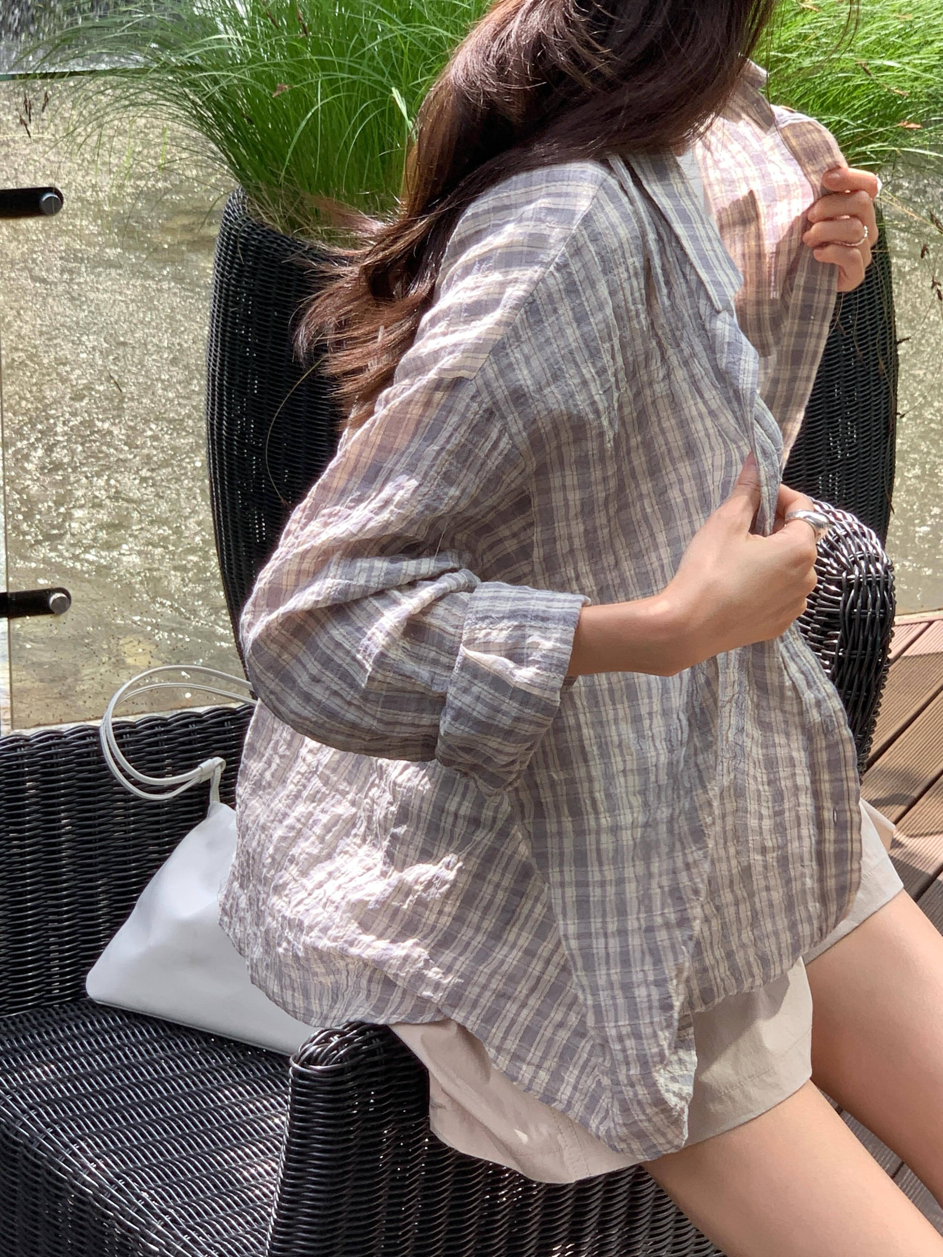 (予約)All over / Vintage Check Shirt / 2color