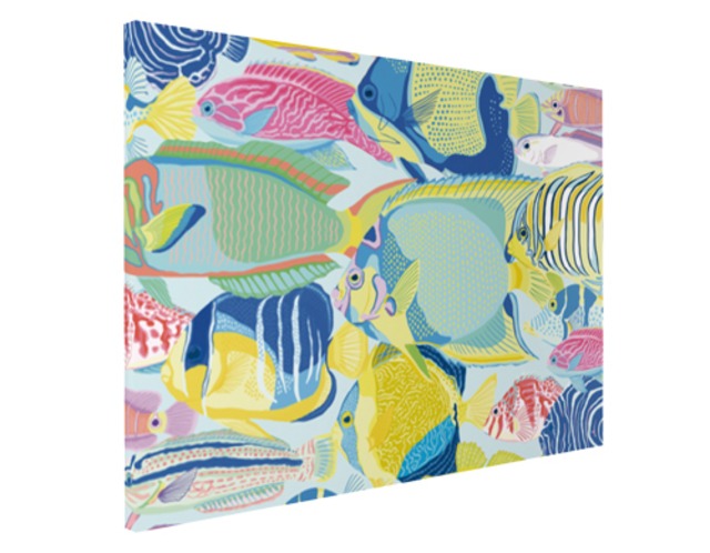 【ファブリックパネル／A2サイズ】たくさん海水魚