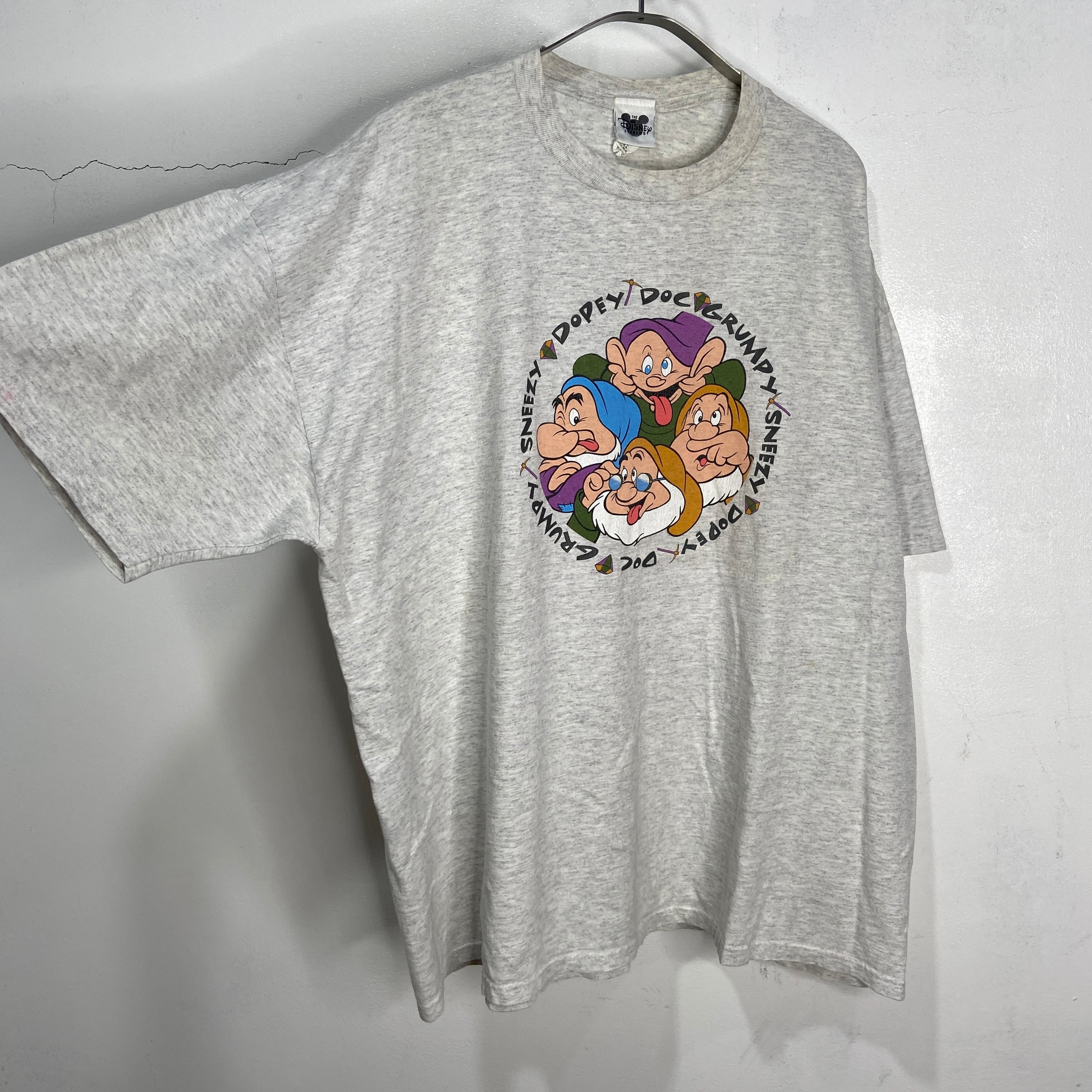 90s USA製 Disney 7人の小人 キャラクタープリントTシャツ XXL | 古着 