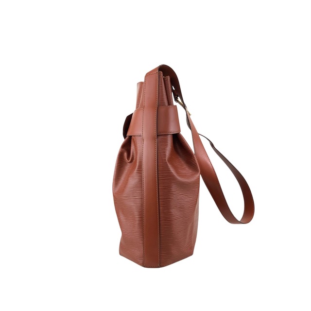 LOUIS VUITTON ルイヴィトン サックデポール エピ ショルダーバッグ ブラウン レザー 巾着 vintage ヴィンテージ オールド 7sxwmb