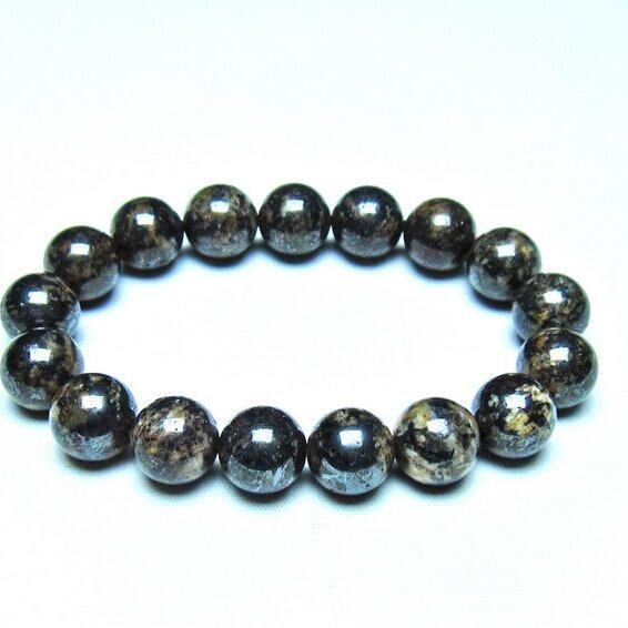 コンドライト ブレスレット サハラNWA869 隕石 12mm 一点物 199-950