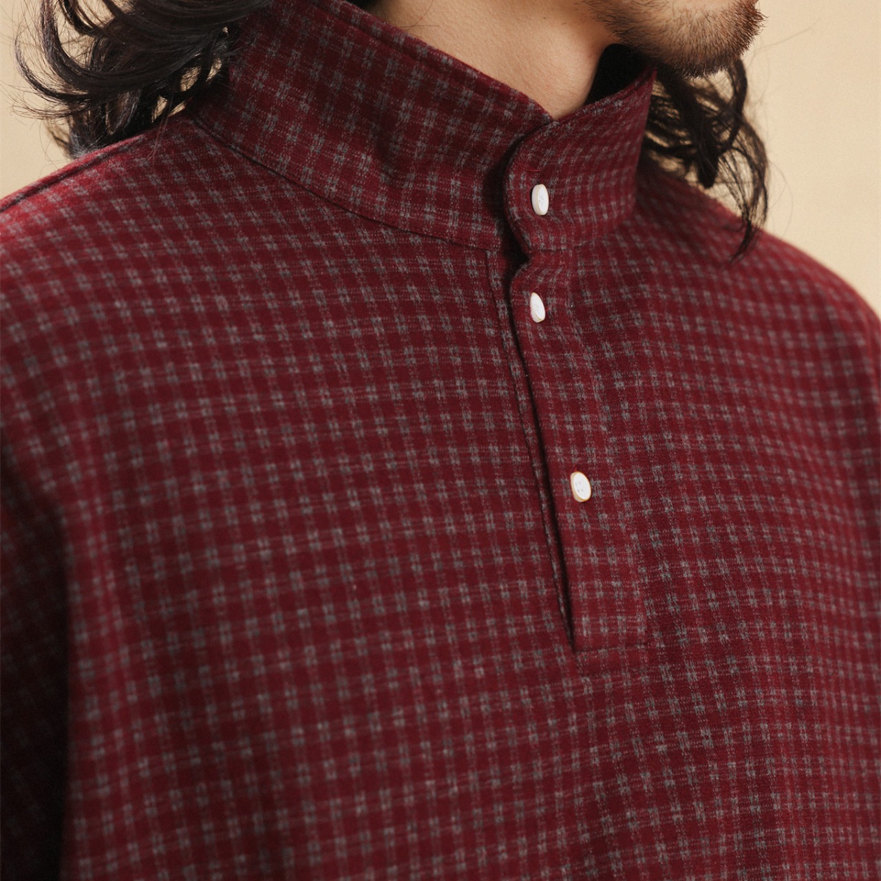 チェックジャージ・リラックスポロ A2058 - 3