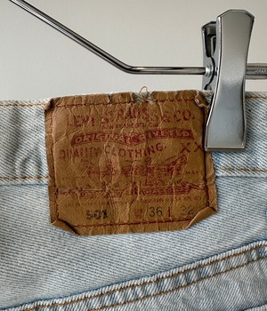-Levi's- Vintage 90s W36L32 501 Denim pants made in USA