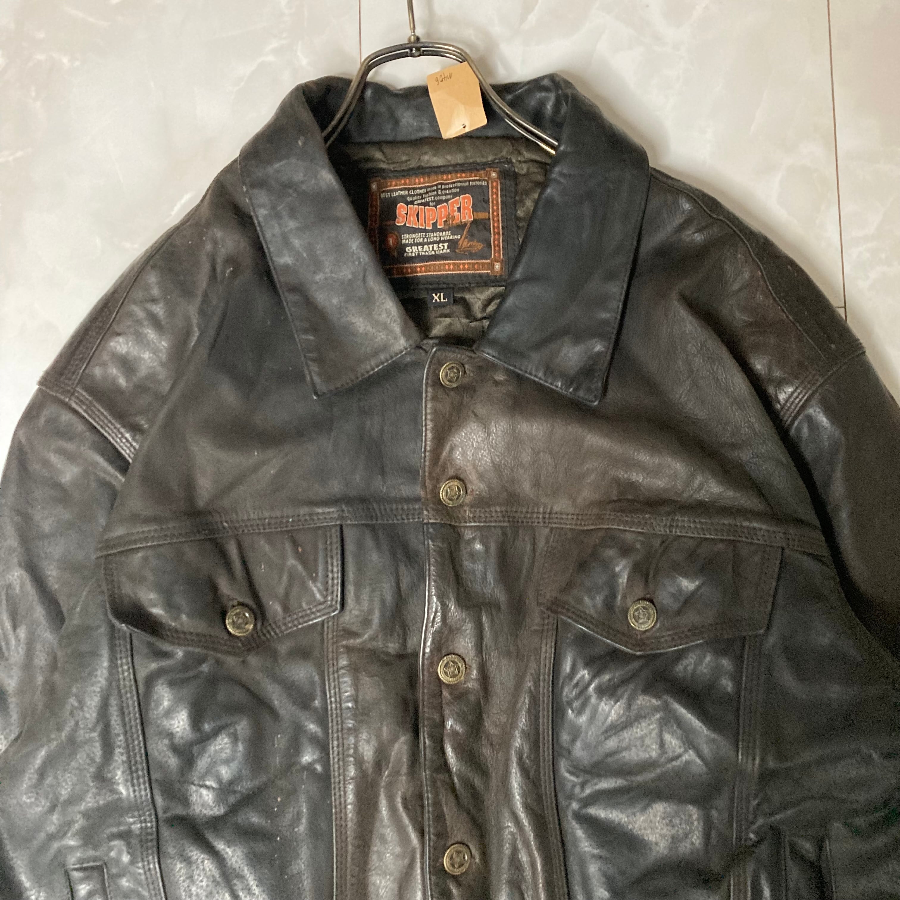 SKIPPER レザージャケット XL | 古着屋OLDGREEN