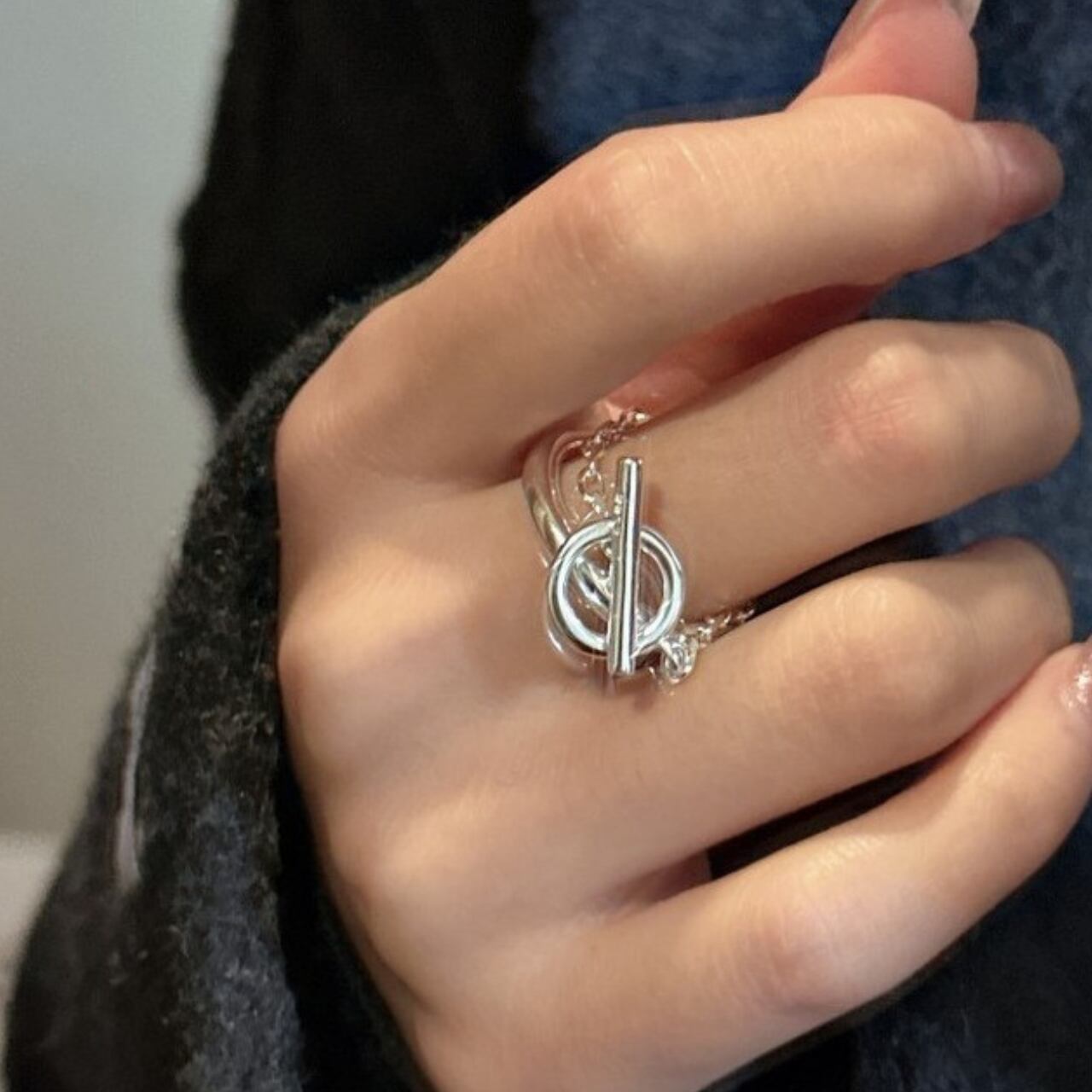 リング バー装飾 チェーンデザイン 00053