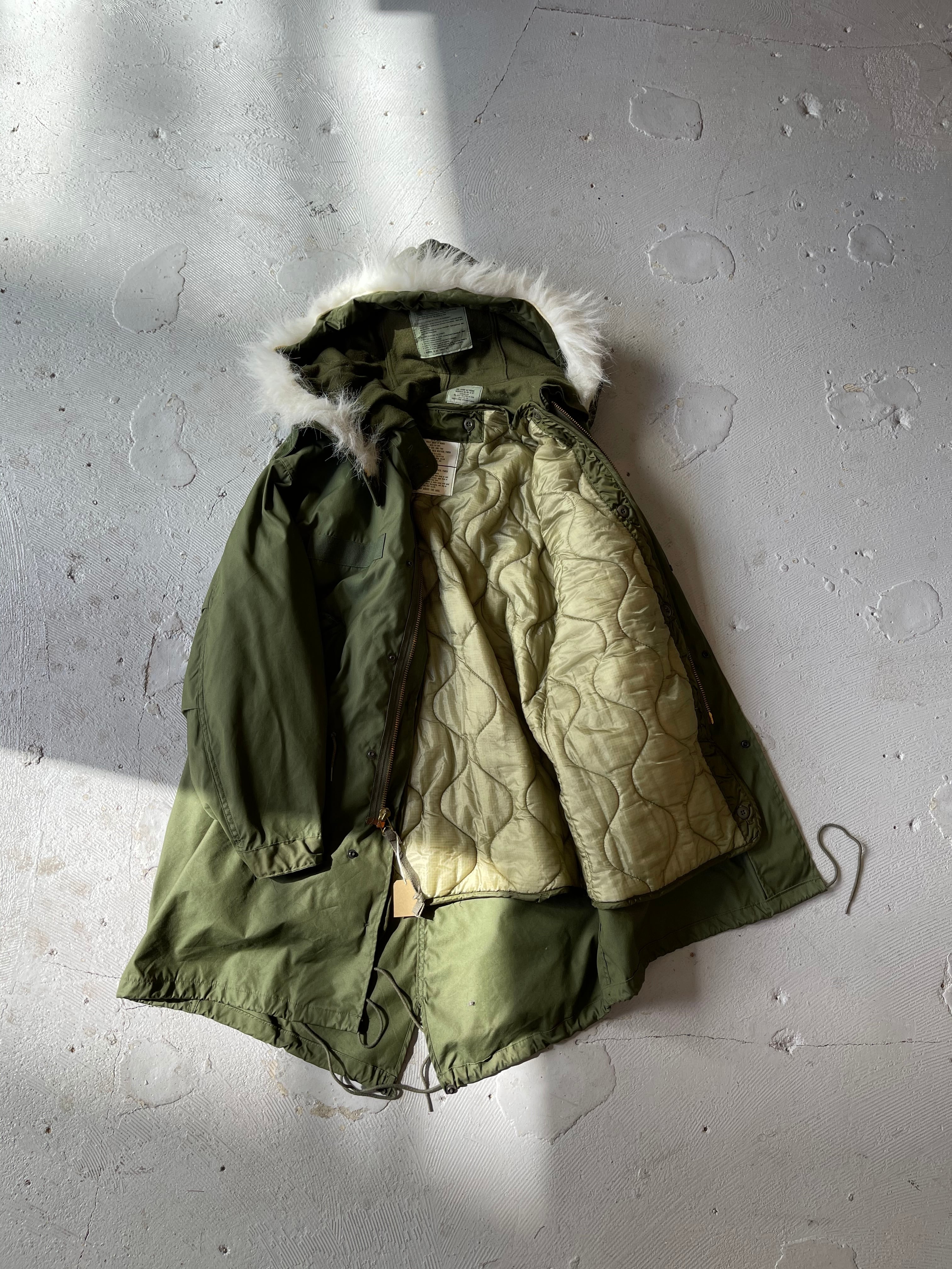 Deadstock! XS! 80's U.S. ARMY M65 Fishtail Parka Full Set