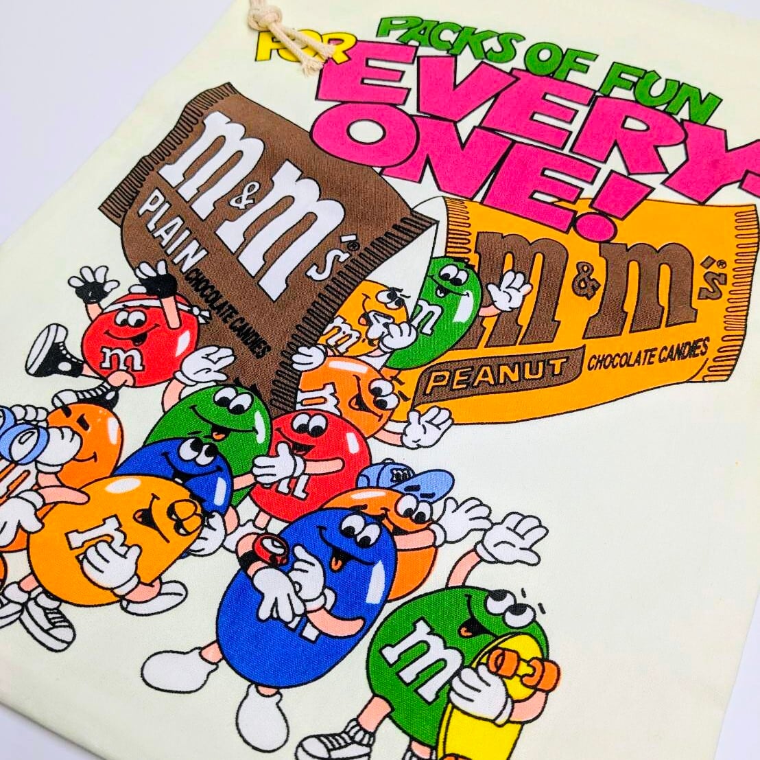 ♧ 再入荷！【 m&m's（エムアンドエムズ）】巾着袋L〚アメリカン雑貨