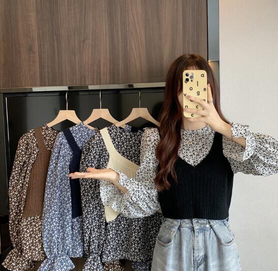 新生活 春新作 レディース トップス シャツ 花柄 ベスト キャミソール