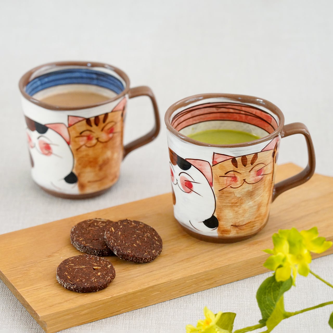 仲良しネコ マグカップ（大） | 菊祥陶器／工房祥sho～ Kikusho