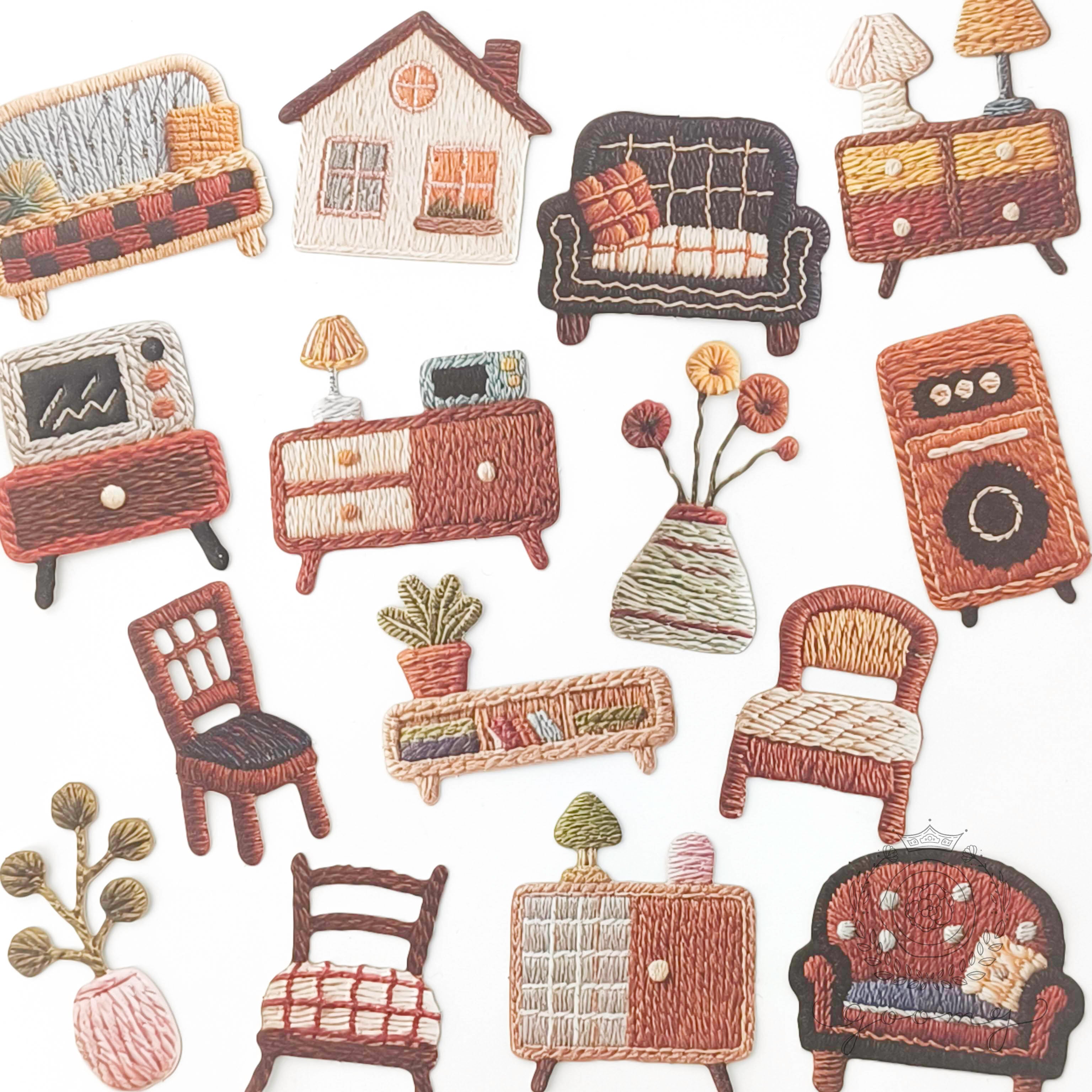 エンボス加工シール Sweet little things 2 <S1197>