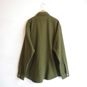 Tomo&Co. CAT FOOT PRINT NEL SHIRTS  TM-BIGMAC-0001 KHAKI