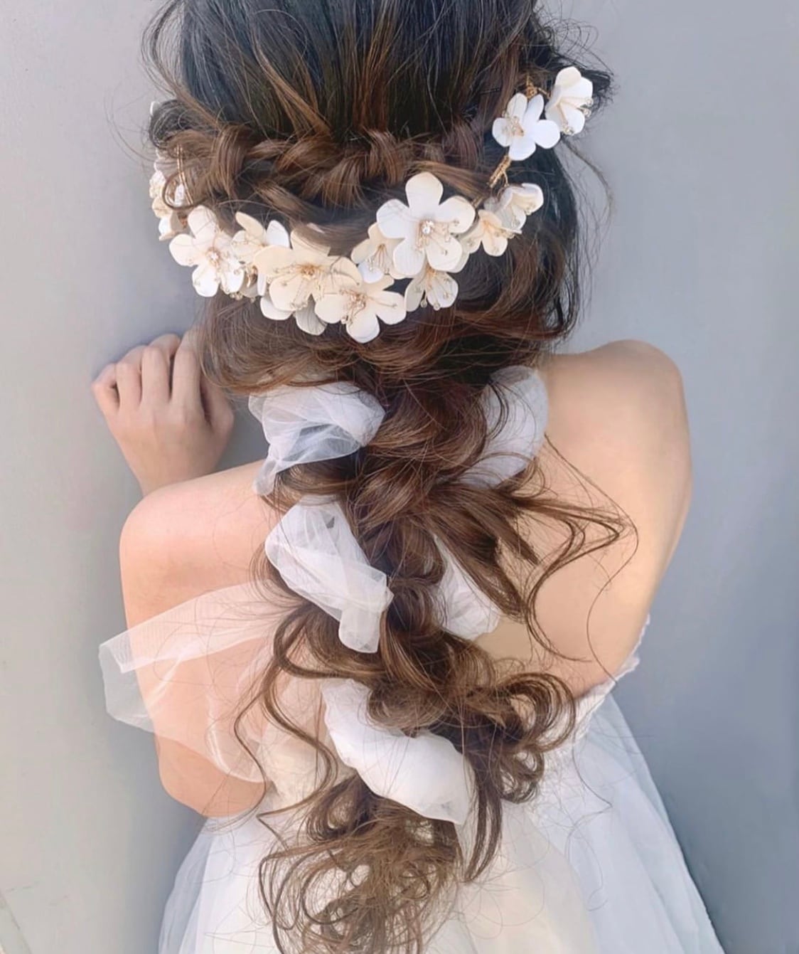 justmarried ブライダルヘアアクセサリー H-128 Bohemian gold flower ブライダルヘッドドレス