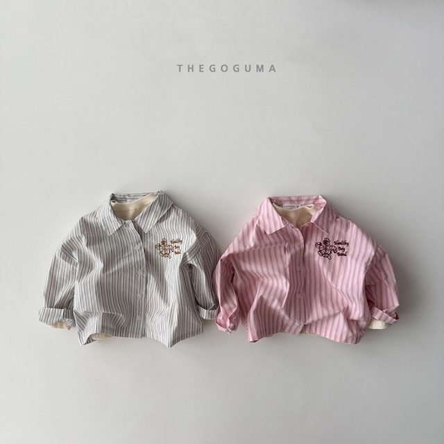 【取寄】the goguma|cute embroidery shirt|キュート刺繍シャツ|XS-JL|kids&jr|26 autumn