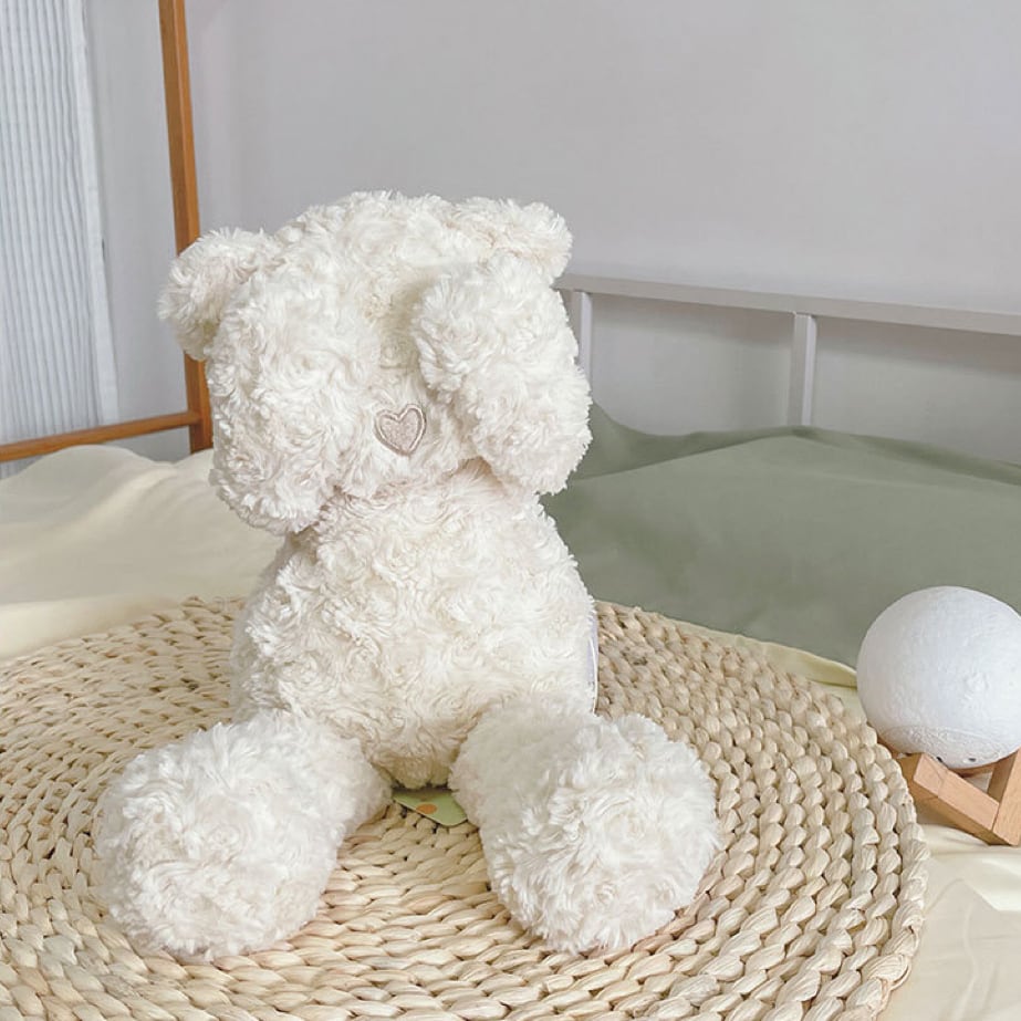 ハート鼻のふわふわくまぬいぐるみ（42cm） | LittleBean丨海外子供服