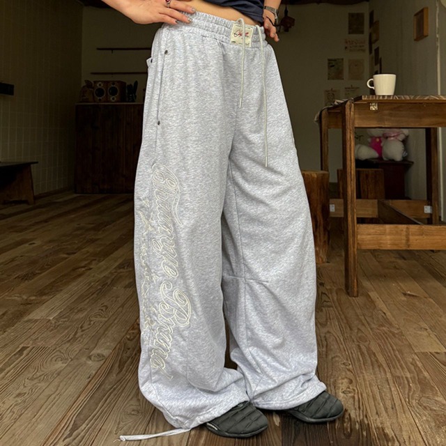 スターレタリングサイドロゴスウェットパンツ 2col R00683