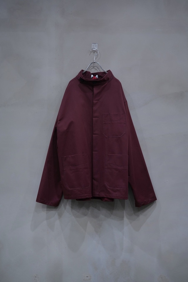 A State of Nature High neck work shirt jk   ボルドー