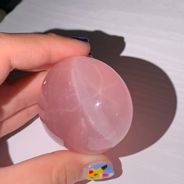 3.コロンと可愛いスターローズクォーツ タンブル