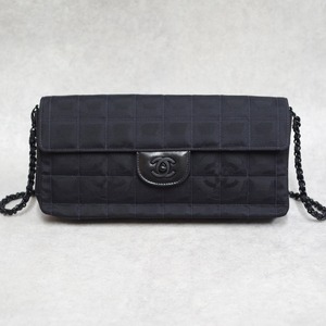 CHANEL シャネル チョコバー ニュートラベルライン ショルダーバッグ ブラック