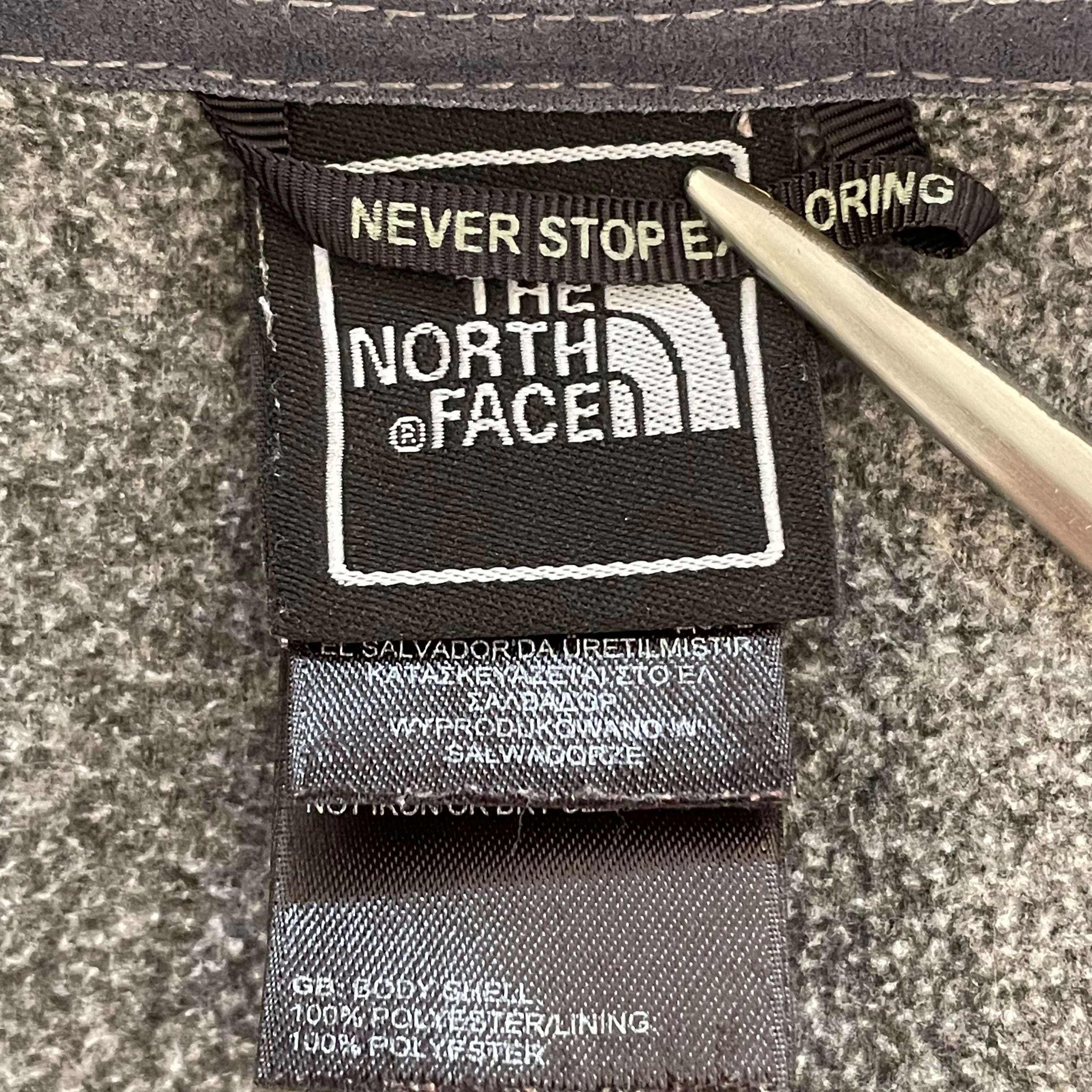 【USA製】THE NORTH FACE ワンポイントロゴ刺繍 フリース ベスト