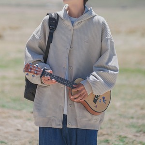 フード付きカーディガン　0198