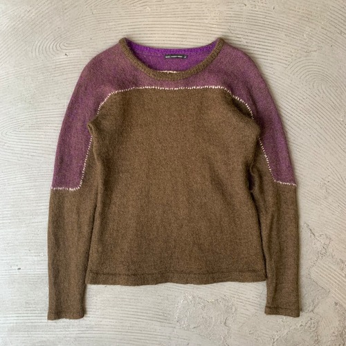 MARITHÉ FRANÇOIS GIRBAUD / Mohair mixed knit sweater
