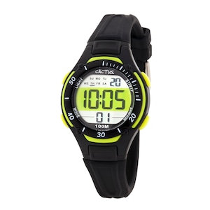 [キッズ腕時計]ブラック デジタル液晶 ライト 10気圧防水 CAC-82-M01