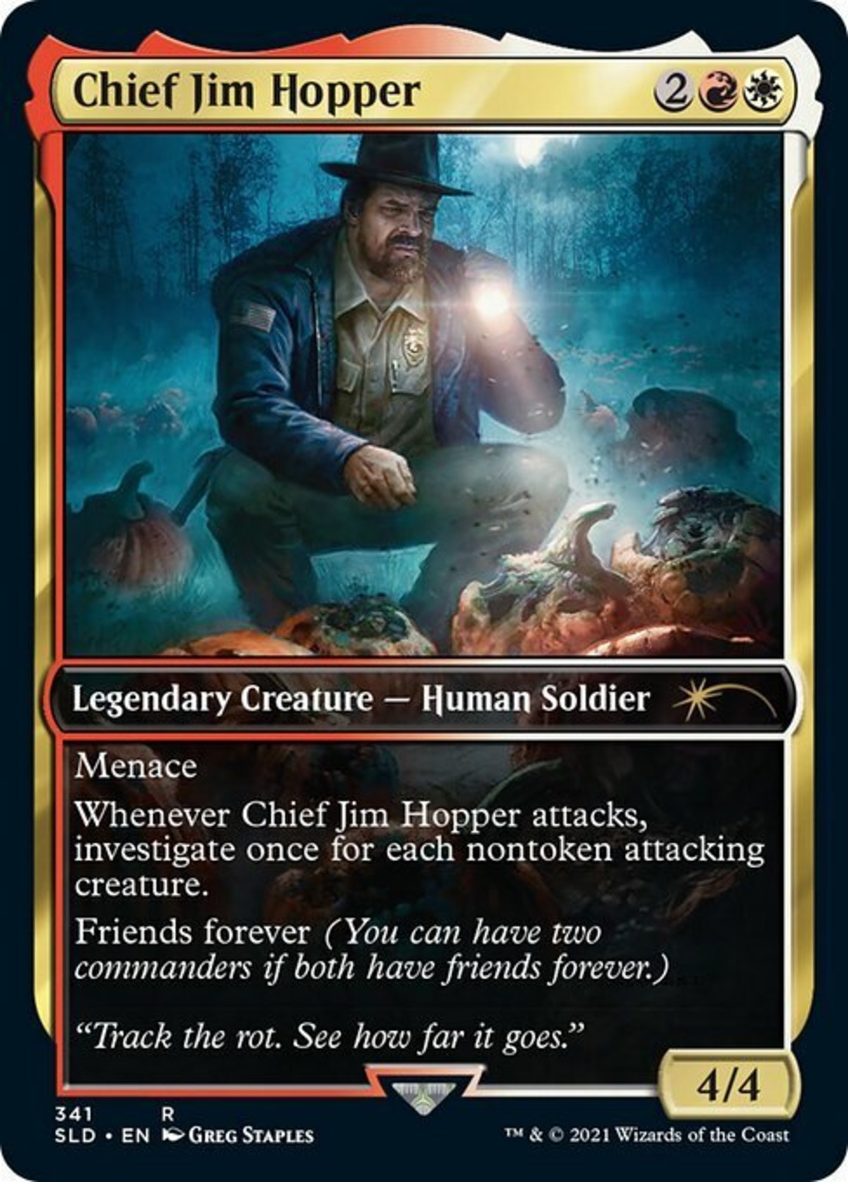 (EN)(341)[フルアート]【Foil】Chief Jim Hopper [SLD](NM) | MTG専門店 BellSearch