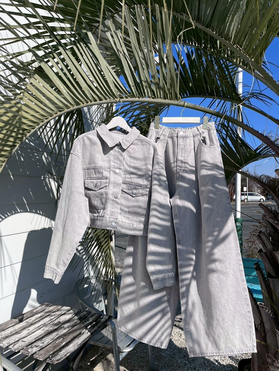 人気【LIFE is】カラーデニムパンツ ¥6,990+tax