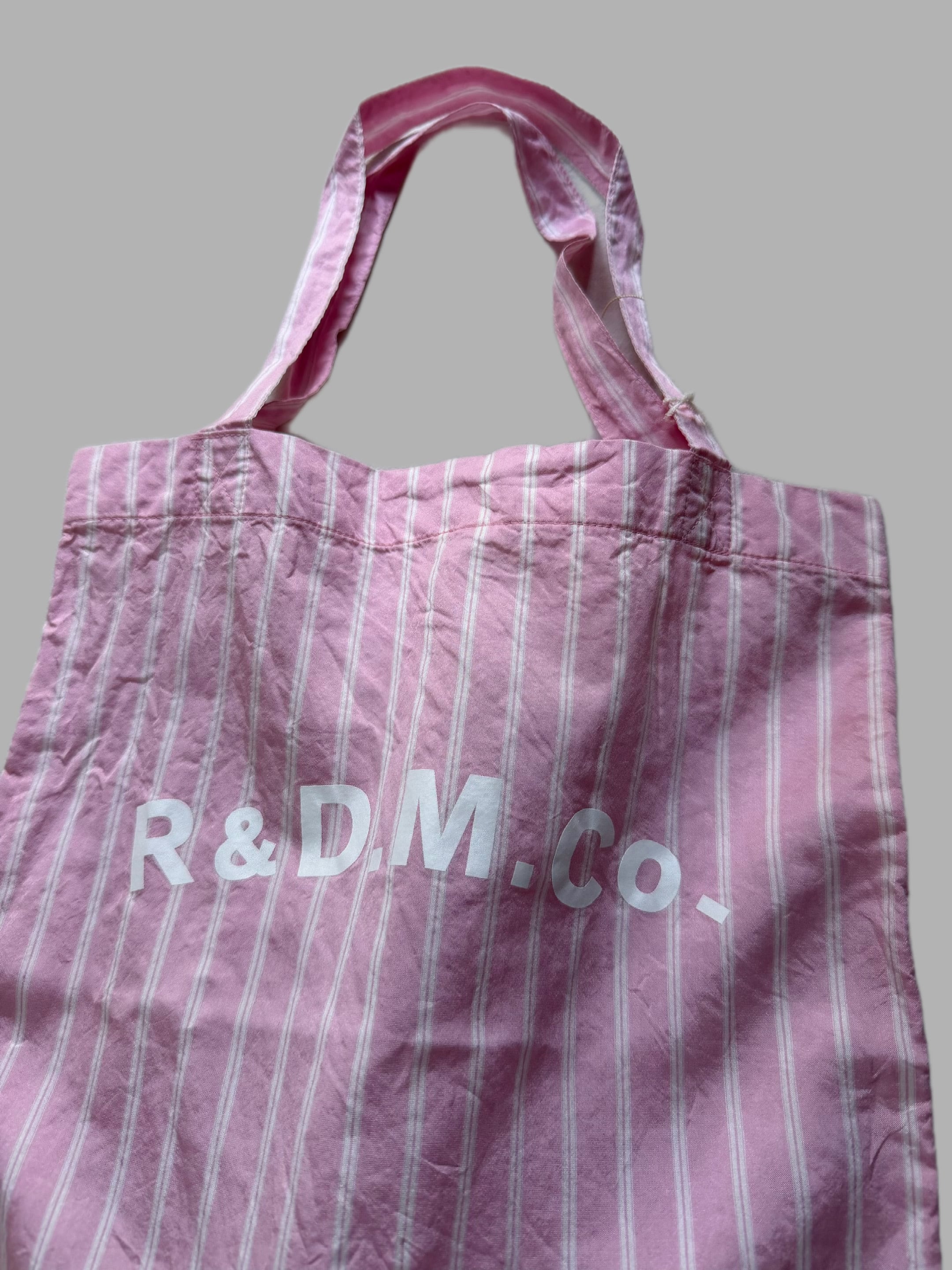 R&D.M.Co-/OLDMAN'S TAILOR オールドマンズテーラー STRIPE SILK TOTE