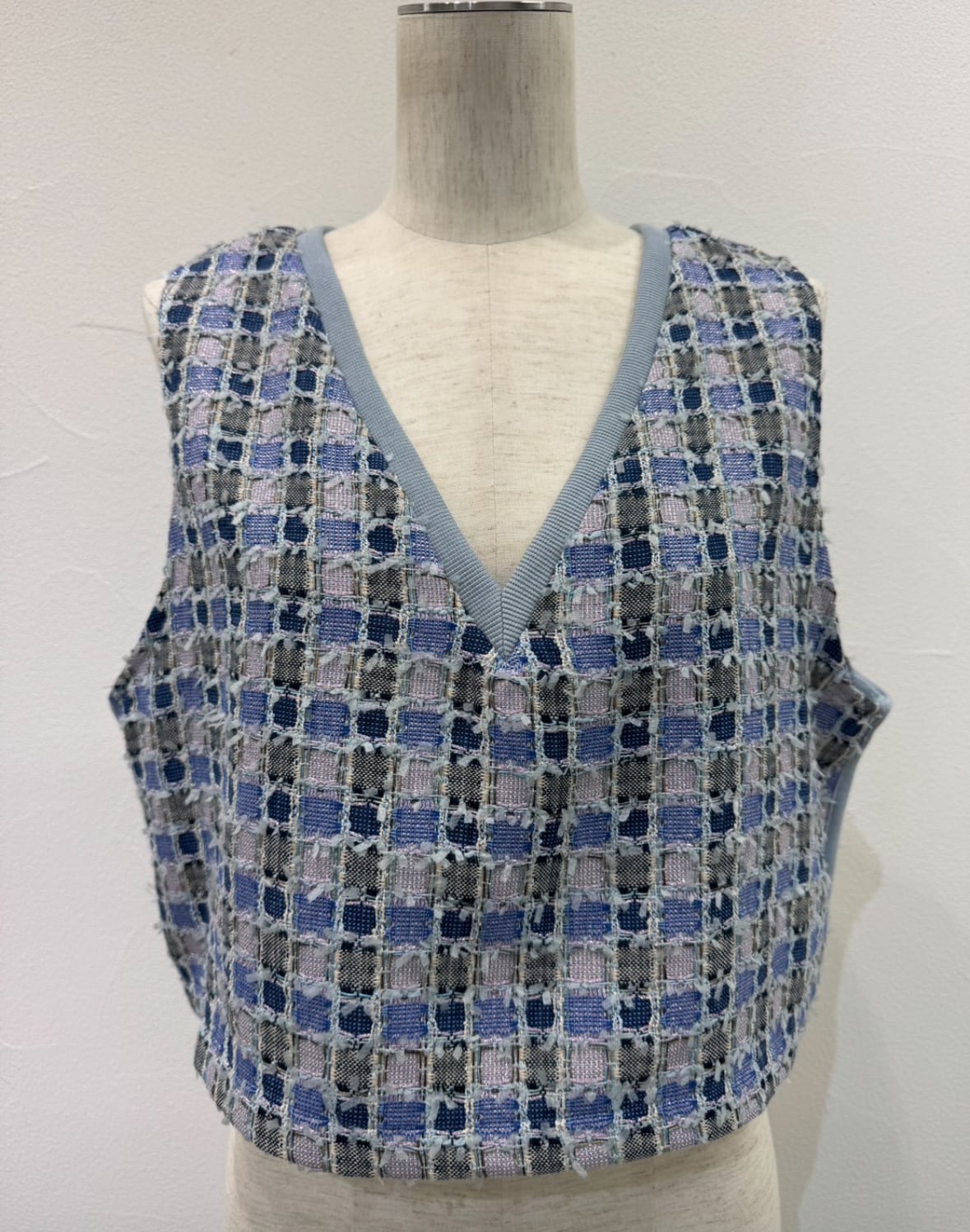 予約販売] CYAN TOKYO シアントーキョー フリンジツイードリブ