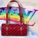 ルイ・ヴィトン:リトル・パピヨン/モノグラム・サテン/ルージュ/M92353/LOUIS VUITTON LITTLE PAPILLON MONOGRAM SATIN ROUGE