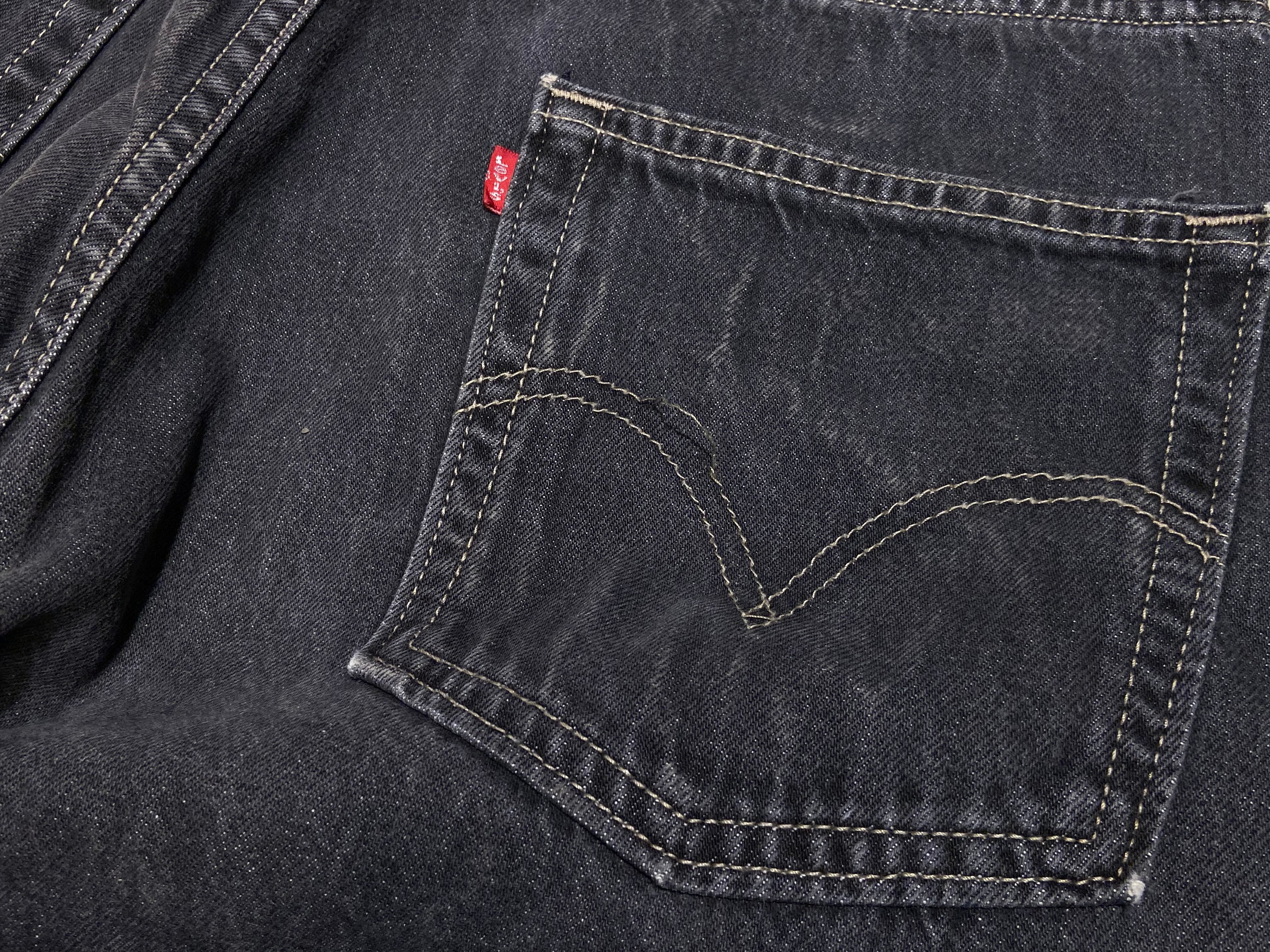 03 00s Levis リーバイス 569 ルーズ ジーンズ ブラック 【W36】BL-352