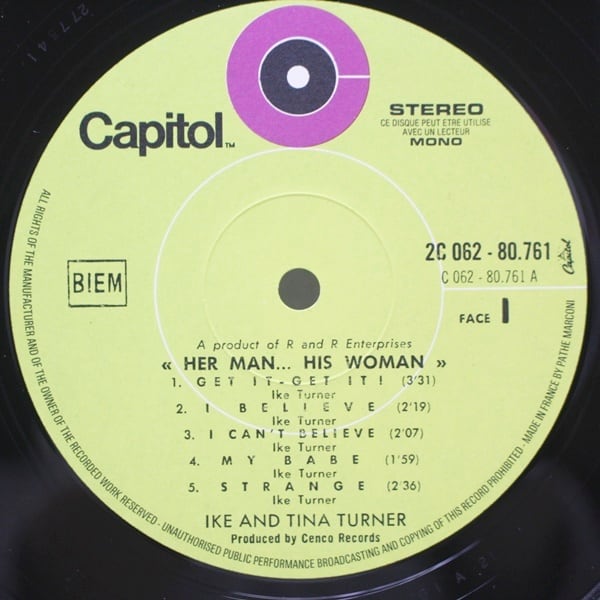 Ike & Tina Turner / Her Man... His Woman [2 C062 - 80761, 2C 062 - 80.761] - 画像3