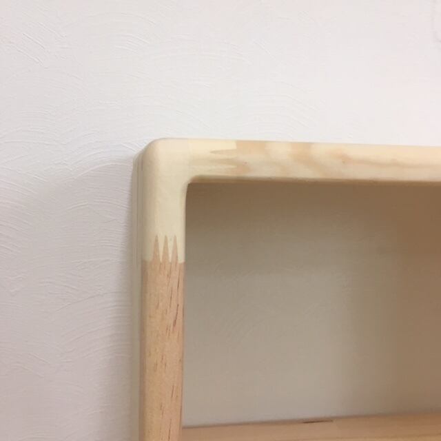 お子様も安心安全】角の丸い収納棚 棚の内側の角も無く安心 木製