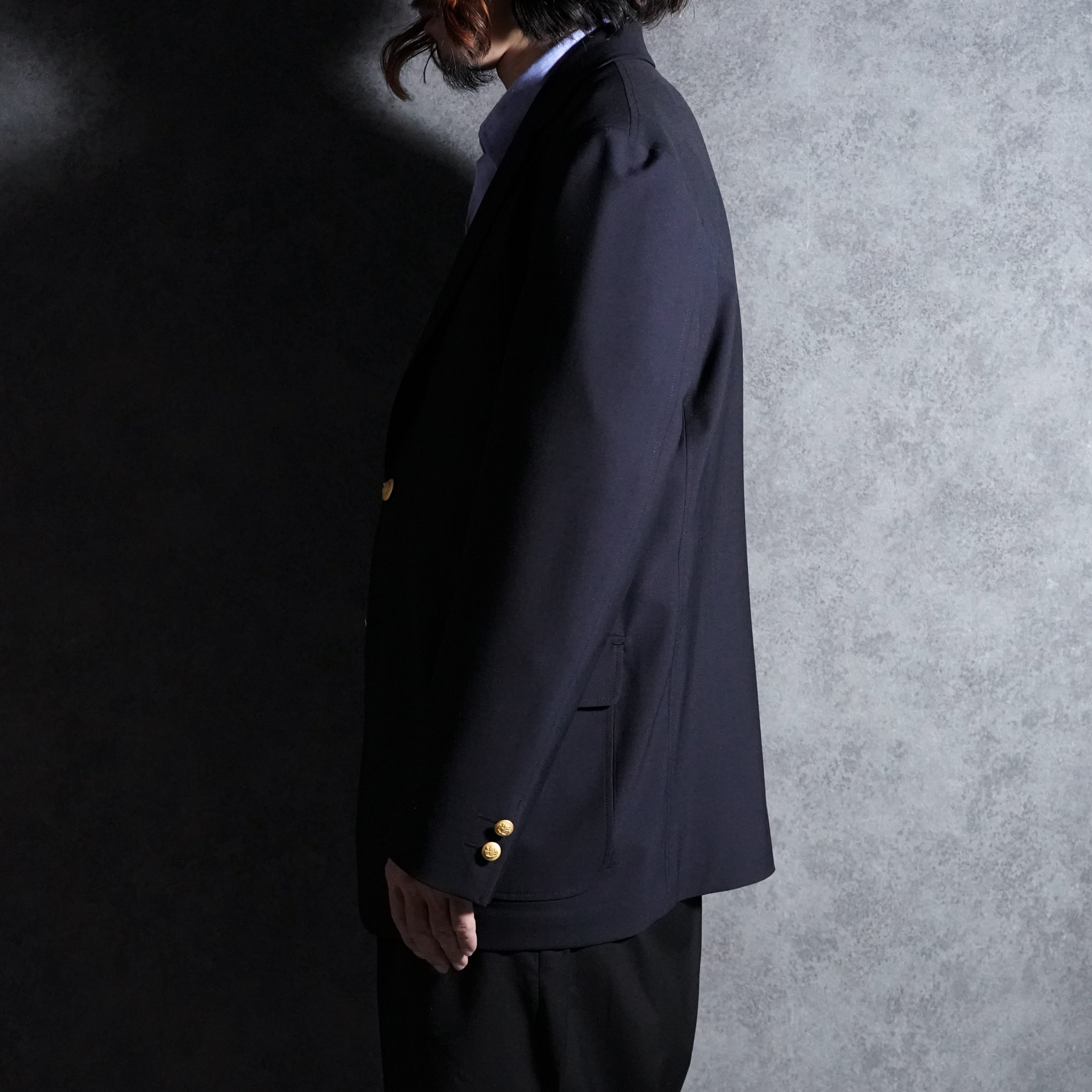 GAMBERT CUSTOM SHIRTS Navy Blazer ギャンバート カスタム シャツ 紺