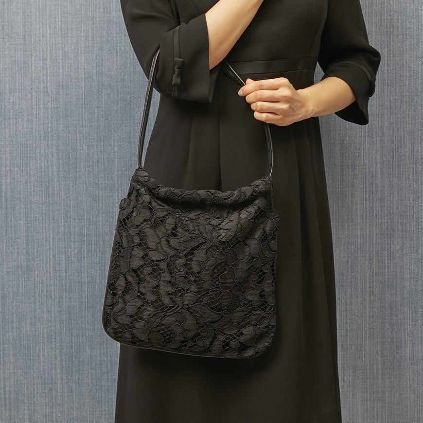 ブラックレースバッグ | AOYAMA LACE-青山レース-