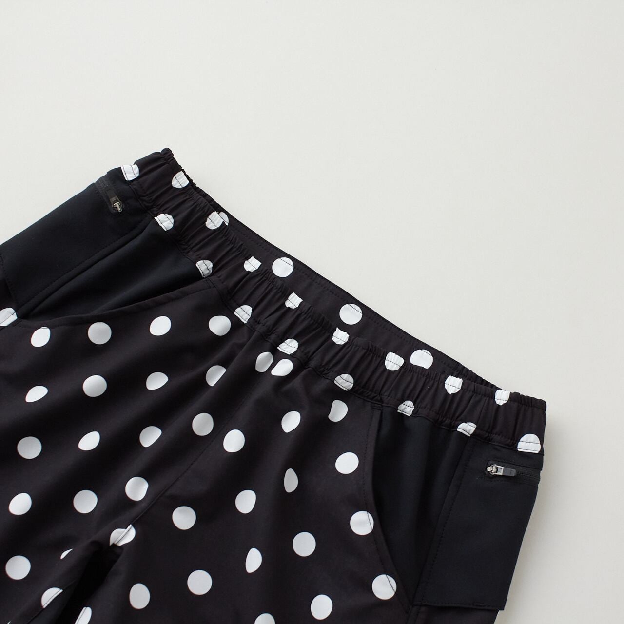 ranor（ラナー）DOTS MIDDLE SHORTS - BLK×WH.dots メンズ・レディース