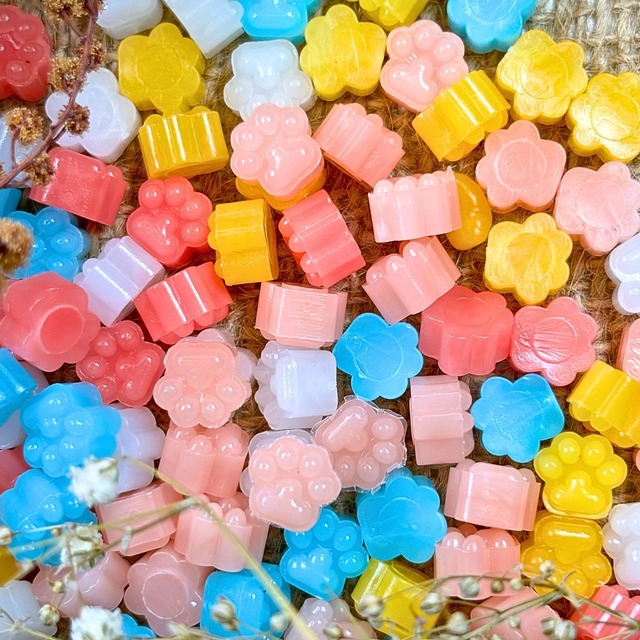 【肉球型】【5種ミックス】アニマルフィート　フラミンゴ【約100粒】＃SWBA-FRA