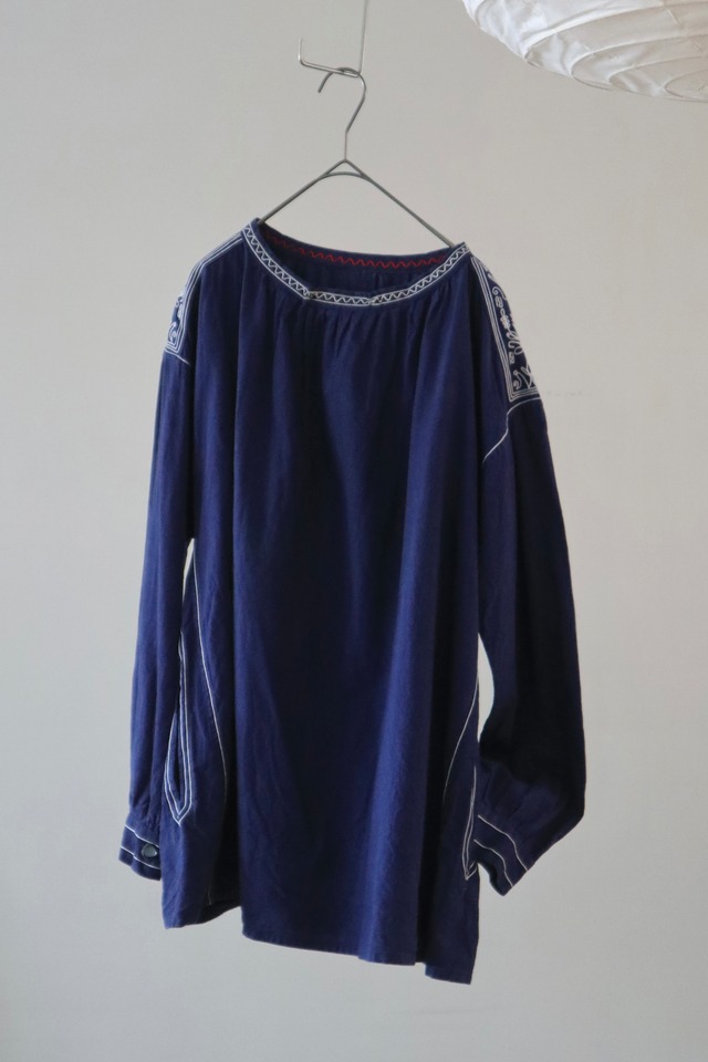 50s Euro embroidery handmade blouse
