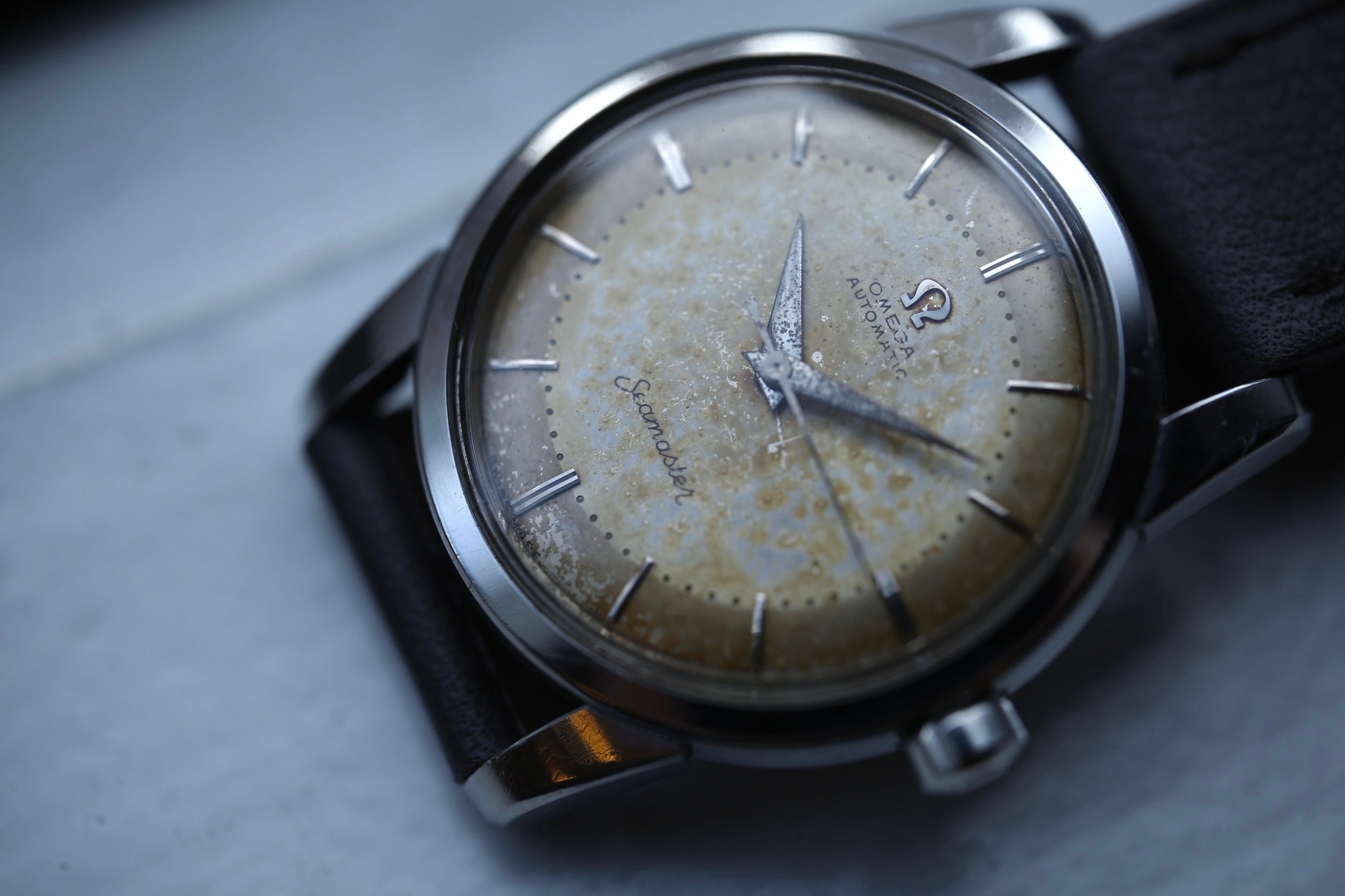 OMEGA】 1957年製 オメガ シーマスター 第三世代 砲弾インデックス