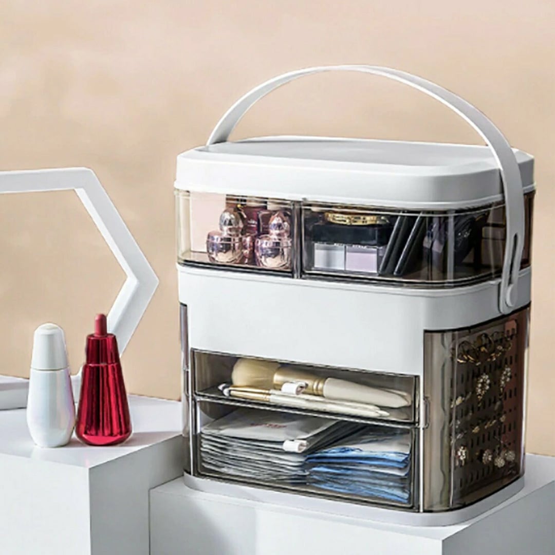 メイクボックス LEDミラー付き 大容量 ドレッサー メイク コスメ