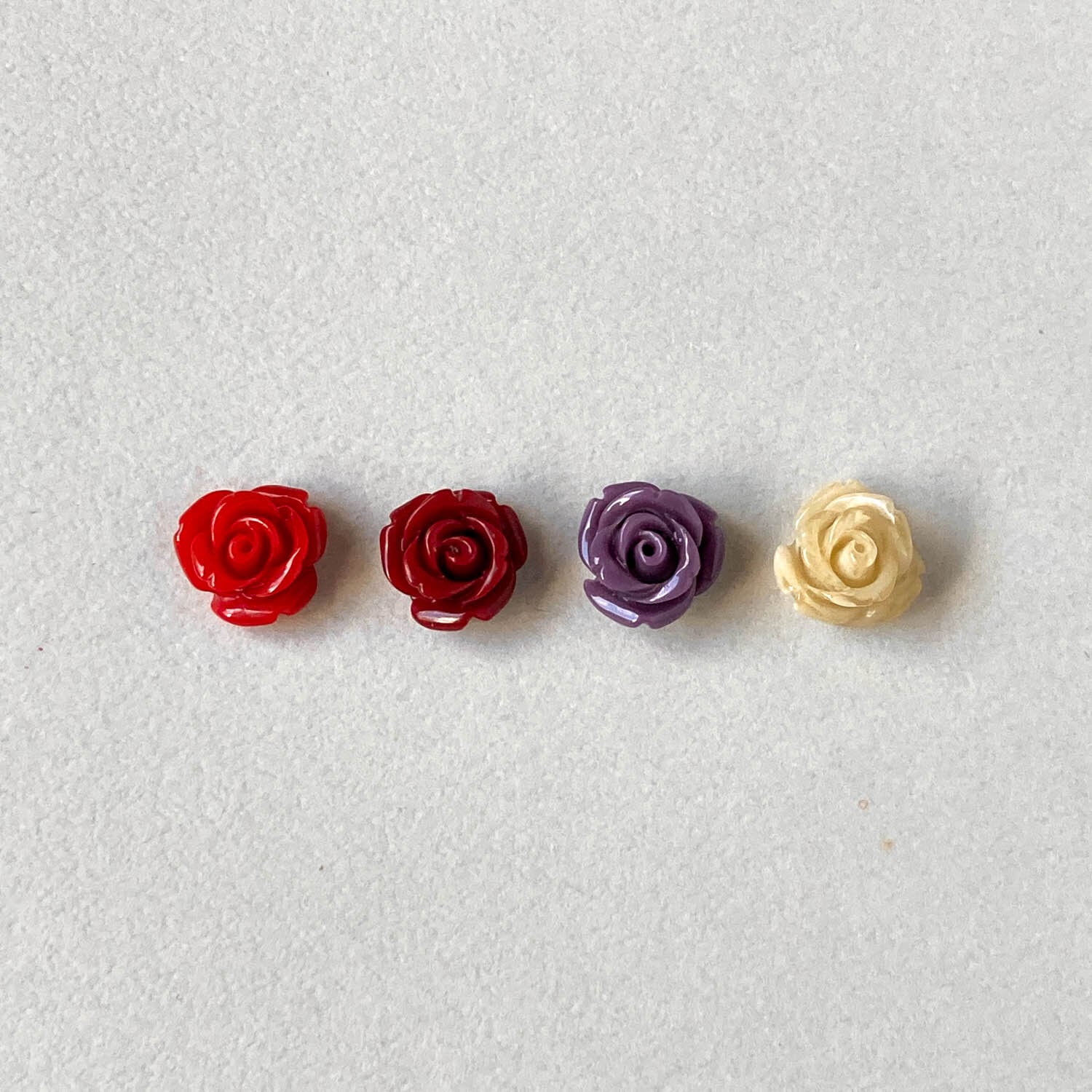 バラの飾り バラモチーフのデコパーツ（11mm） | Dua-アクセサリーパーツショップ