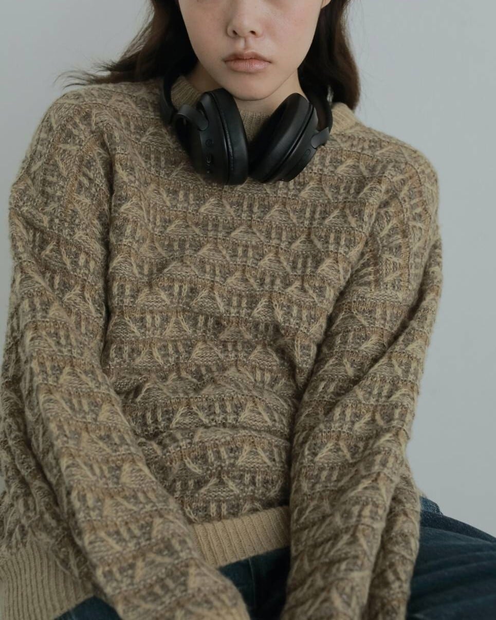 anuke(アンヌーク) Tucked Pattern Knit | サウスオレンジ｜メンズ