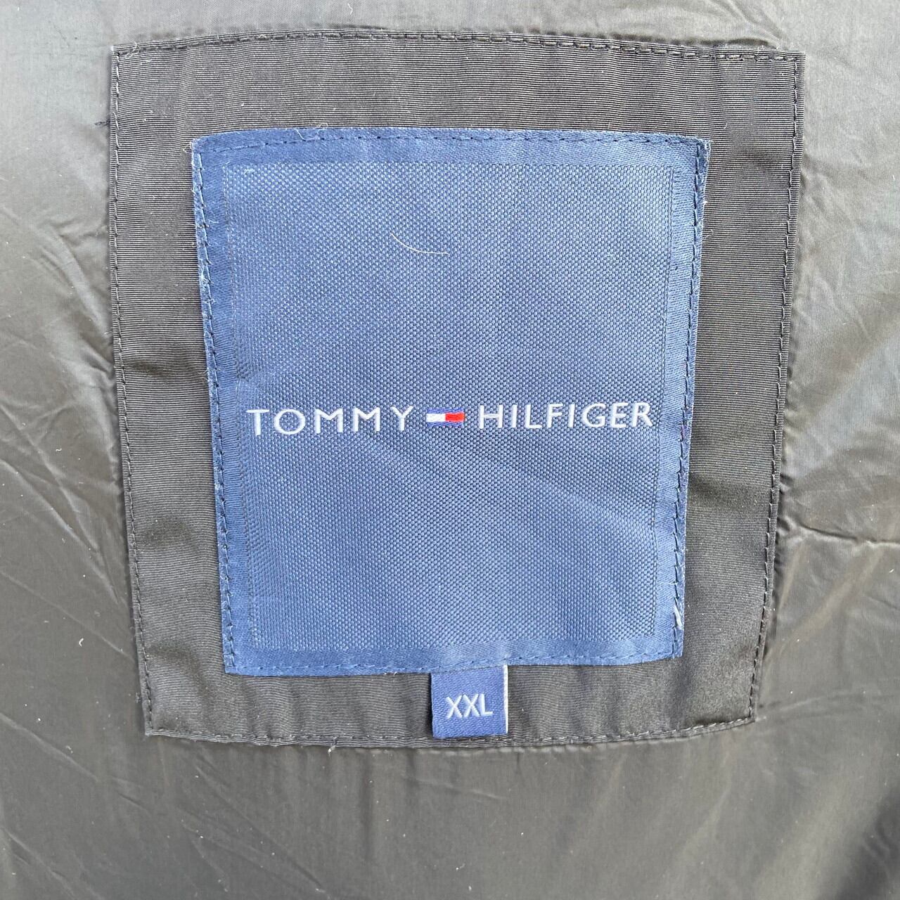 トミーヒルフィガーのファー襟デニムコート