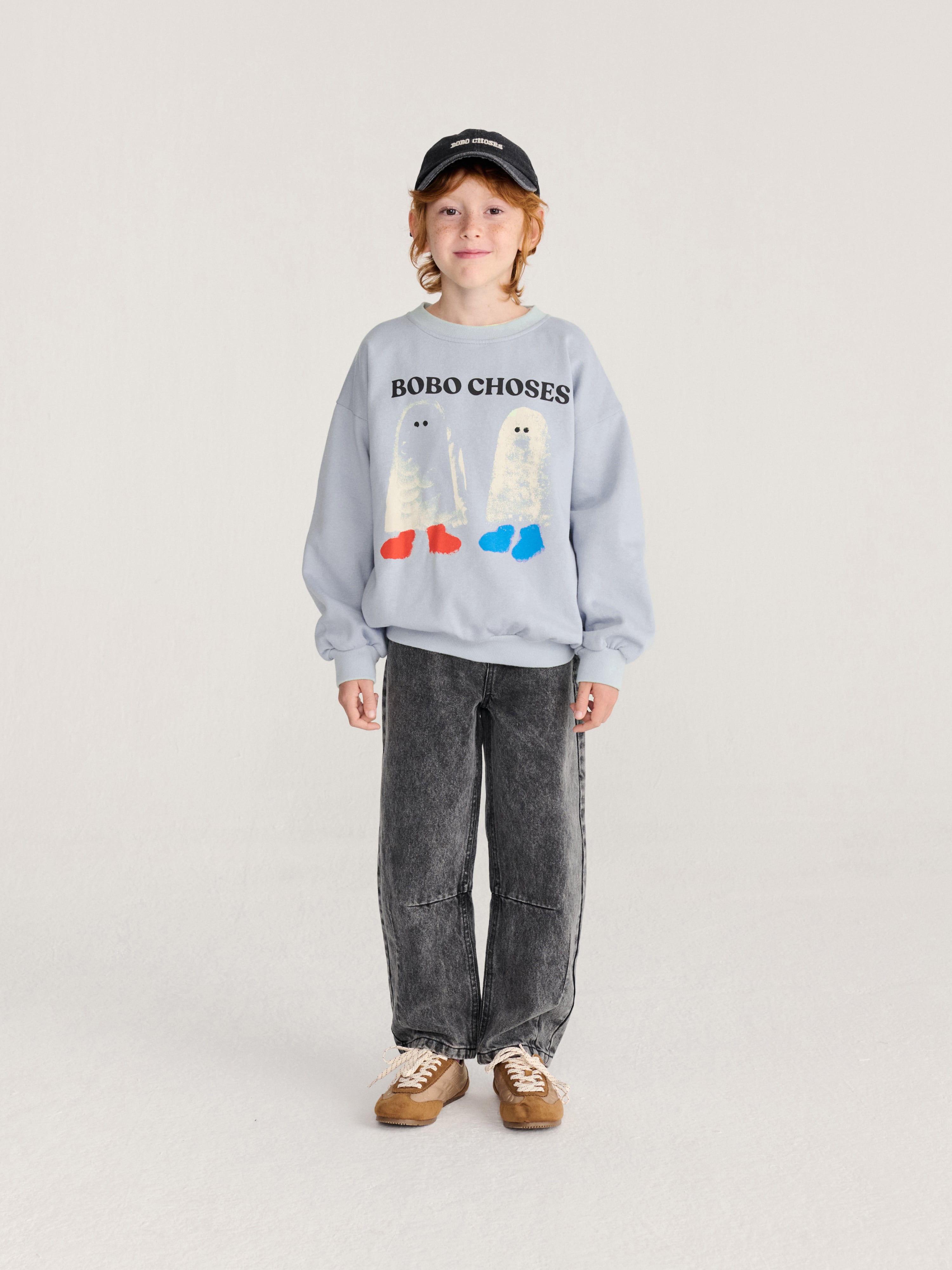26AW】BOBOCHOSES(ボボショーズ)Booty Ghosts sweatshirt(2-3y/4-5y/6